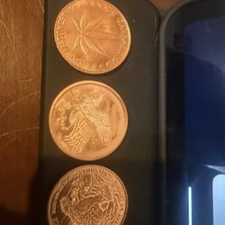 3- 1oz Copper Rounds 
