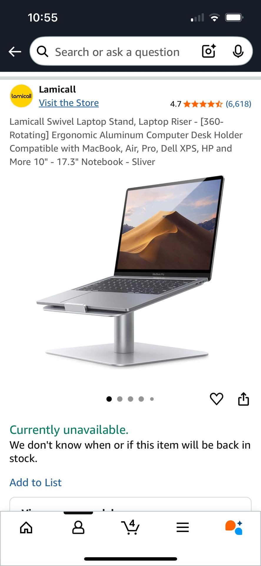 Aluminum Laptop Stand