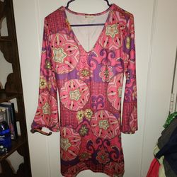 HOT PINK HIPPIE DRESS SIZE S $15 OBO 
