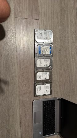 I'm selling 5 Seagate hard drives, 4 of them 1TB and one of 750GB.