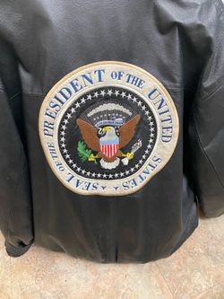 Leather Presidential Bomber Jacket