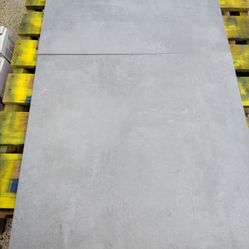 24" x 24" x1" gray porcelain tile