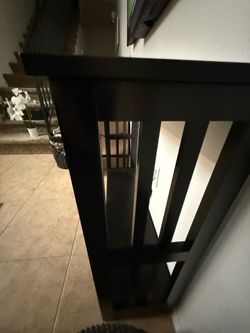 Black console table