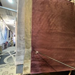 8x10 Area Rugs Carpet Rugs Fur Solid Design Colors Burgendy 