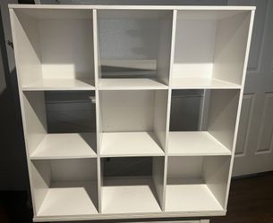 White Multifunctional Organizer Cabinet - 9 Spaces