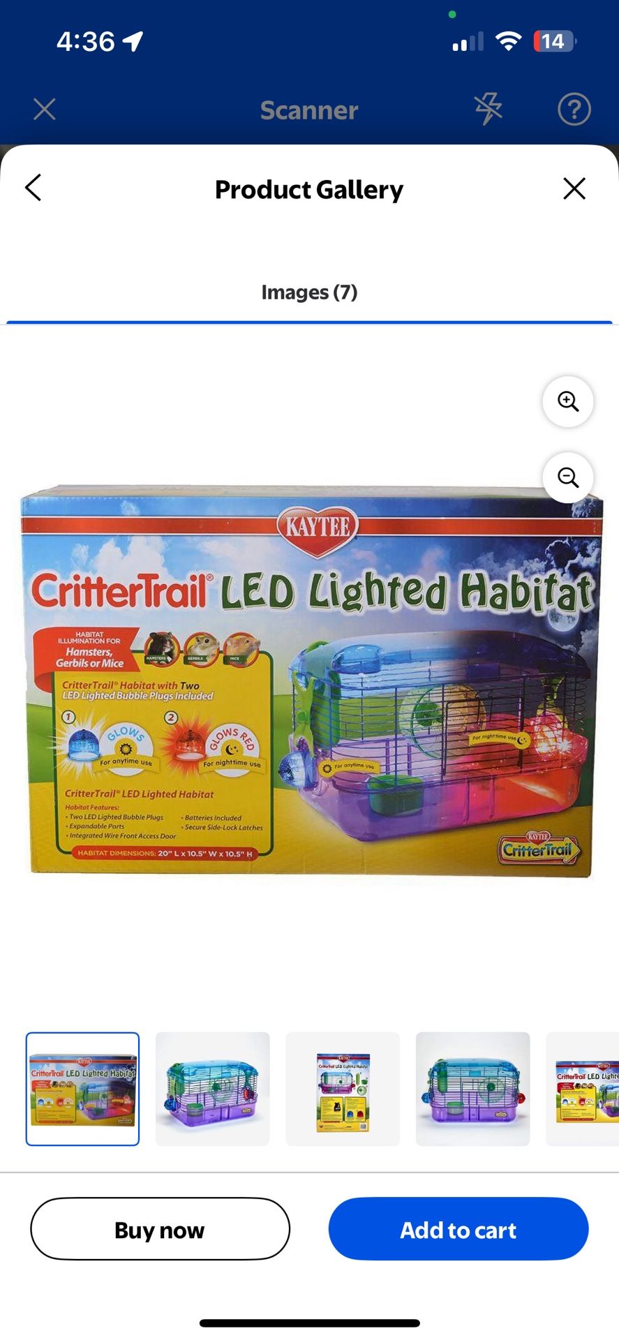 Kaytee Crittertrail LED Lighted Habitat