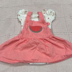 Carters Watermelon And Ladybug  Baby Dress