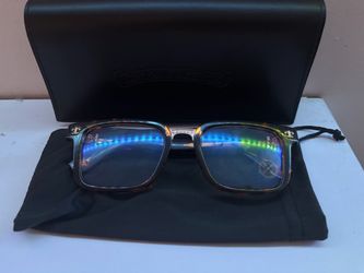 Chrome Hearts Tortoise Frame Glasses with Case