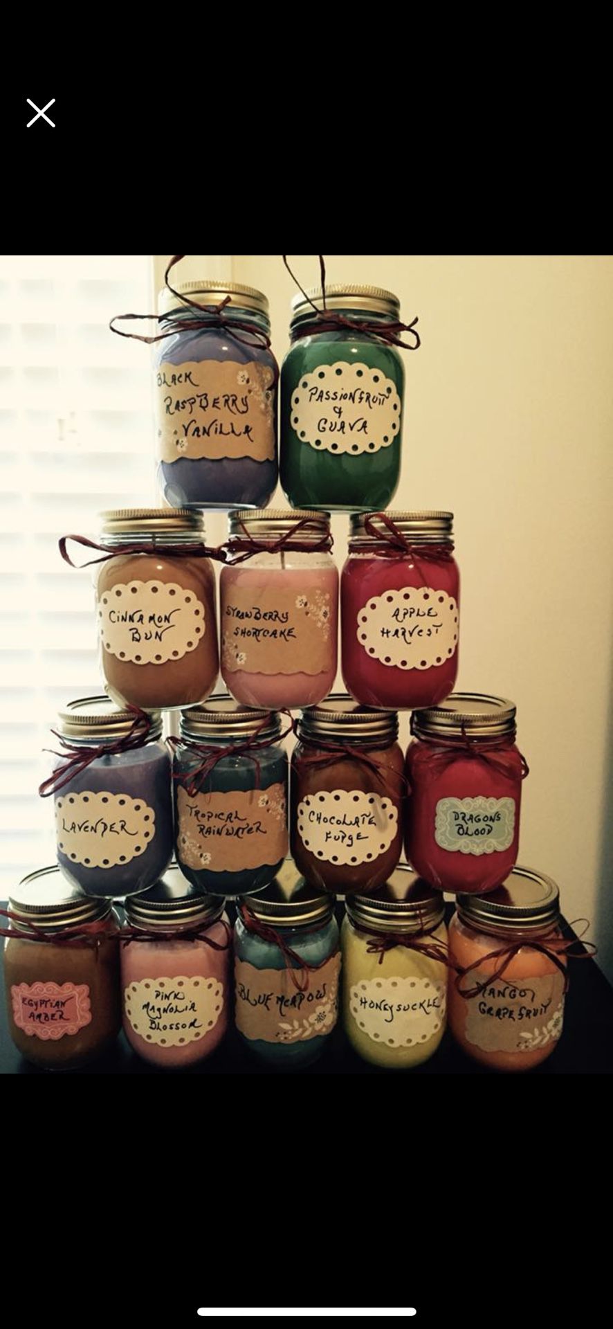 Homemade 16oz mason jar soy wax candles PICK YOUR SCENTS