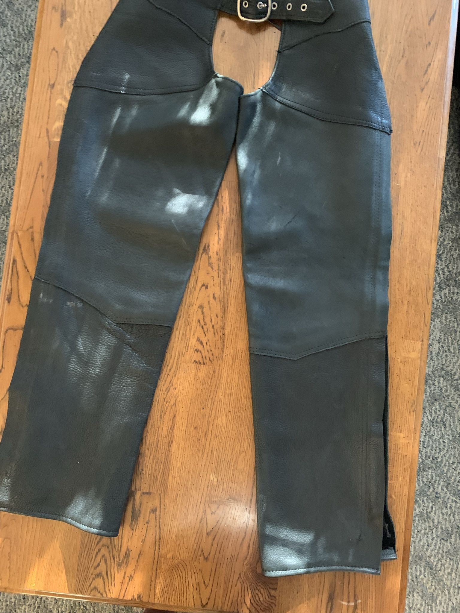 Black Leather Chaps