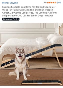 Easyego Foldable Wood Dog Ramp 74"