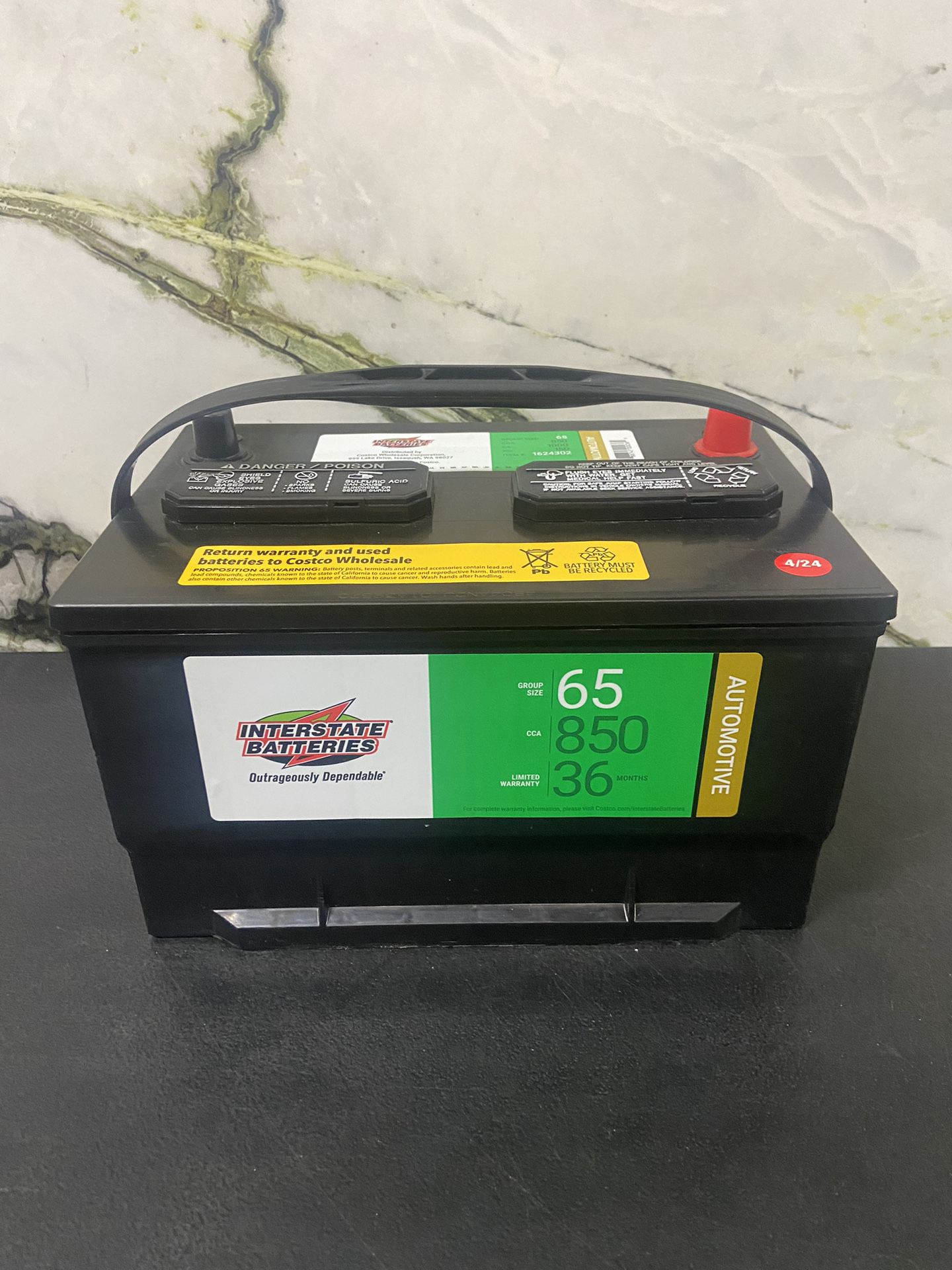 Car And Truck Battery Group Size 65 (2 Year Warranty) Interstate Battery