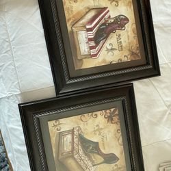 Set Of Framed Fancy Shoes