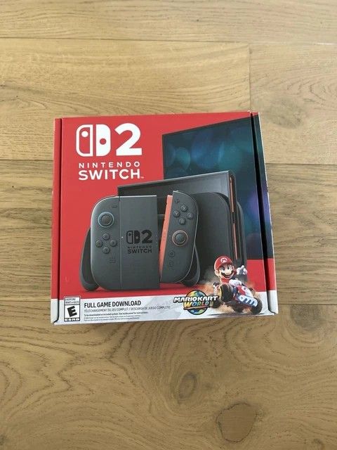 Nintendo Switch 2 Console Mario Kart World Bundle Factory Sealed