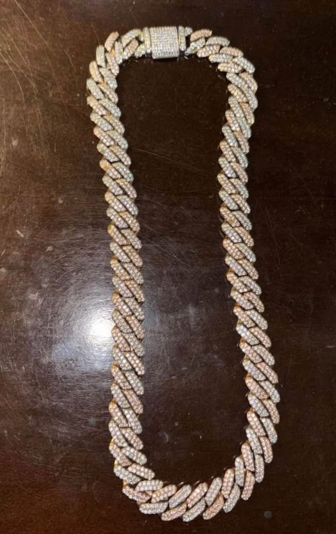 Rose Gold Plated Cuban Chain 22”