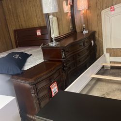 Brand new dresser and mirror, 1488, nightstand 488