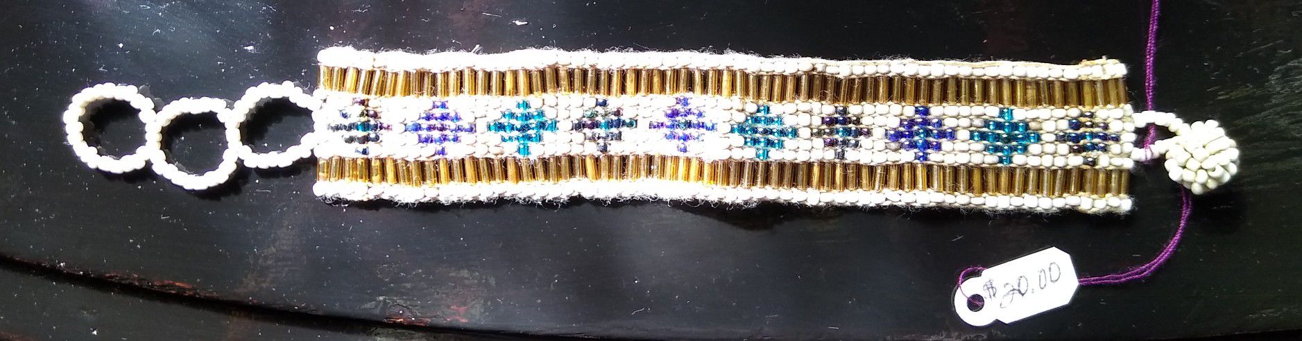 Lakota Sioux Beaded Adjustable Bracelet