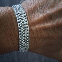 Esclava De Plata 925MX / Silver Bracelet  8" Long