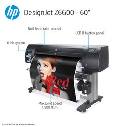 HP Designjet Z6600 60 Inch Production Printer Plotter 