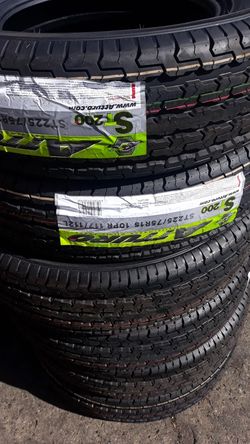 4 new tires st225 75 r15 Atturo 10ply trailer $260