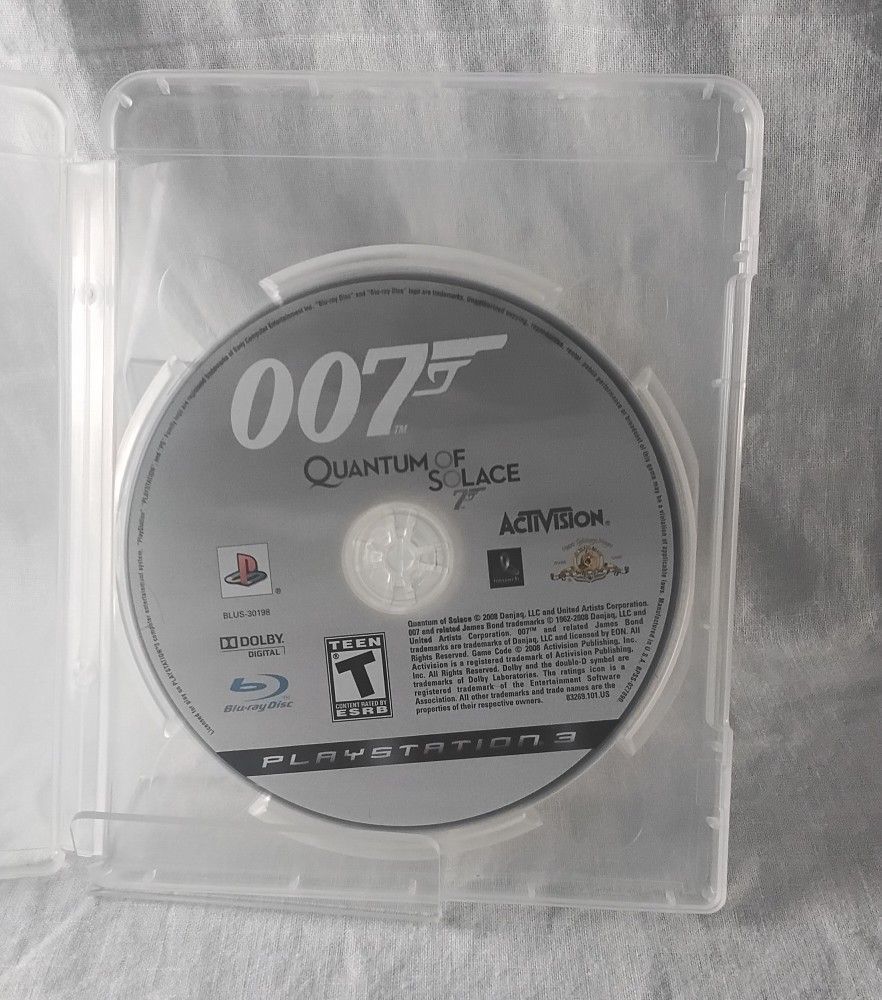 007 Quantum Of Solace PS3 (Disc Only, 2008)