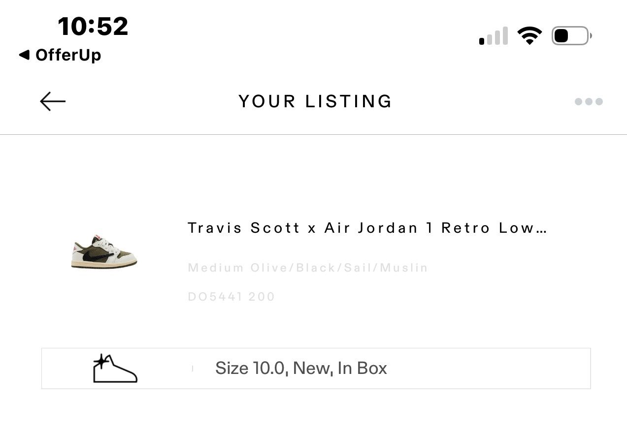Toddler Travis Scott X Air Jordan 1 Low