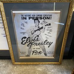 Framed Elvis Decorative Piece 