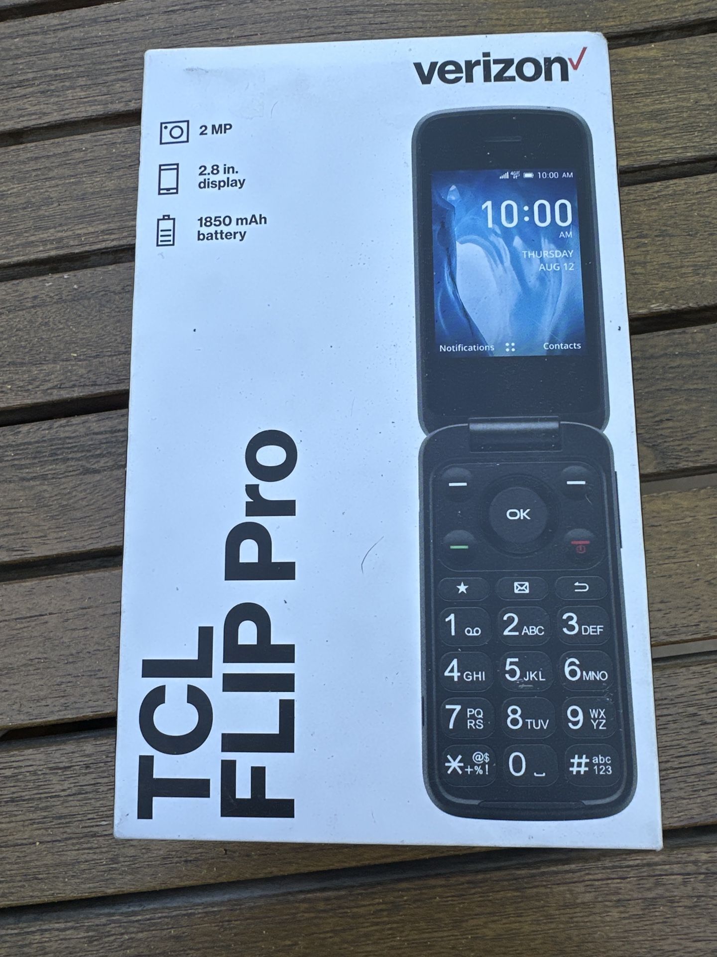 TCL Flip Pro - Verizon, 4G LTE, Slate Gray - New in Box