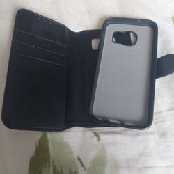  Samsung 7  Leather Phone Case With  Separate Magnet Case 2in 1
