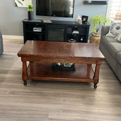 Coffee Table With Matching End Table