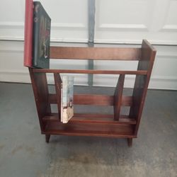 Vintage Small Classic 1960's Solid Wood Bookcase 