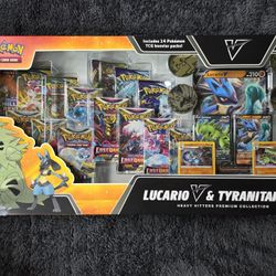 Pokemon TCG Lucario V & Tyranitar V Heavy Hitters Premium Collection