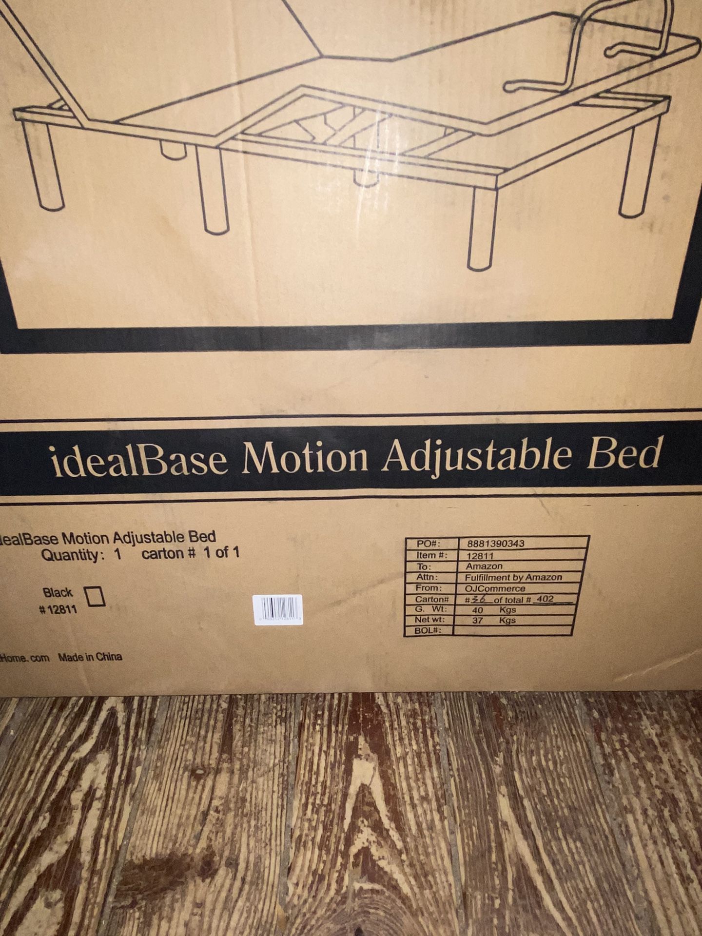 Brand New Twin XL adjustable Bed With Remote