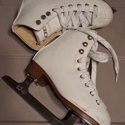 Kids Ice Skates White Size 12