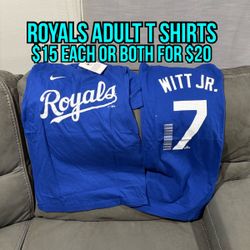 MLB Nike Kansas City Royals #7 Witt jR Team Adult T Shirts Size Small And Medium 