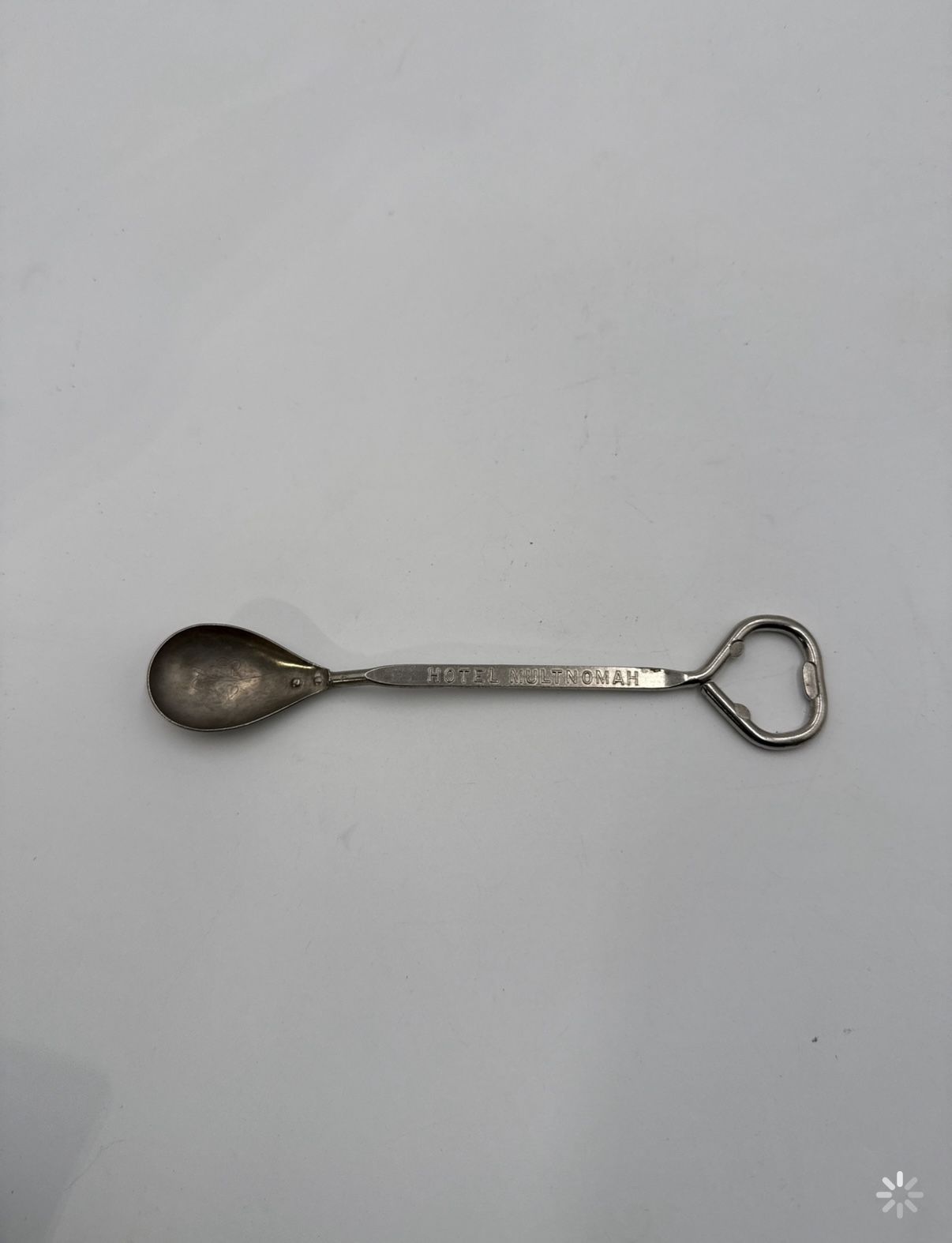 Hotel Multnomah Bottle Opener & Spoon Barware From Vaughan, Chicago USA