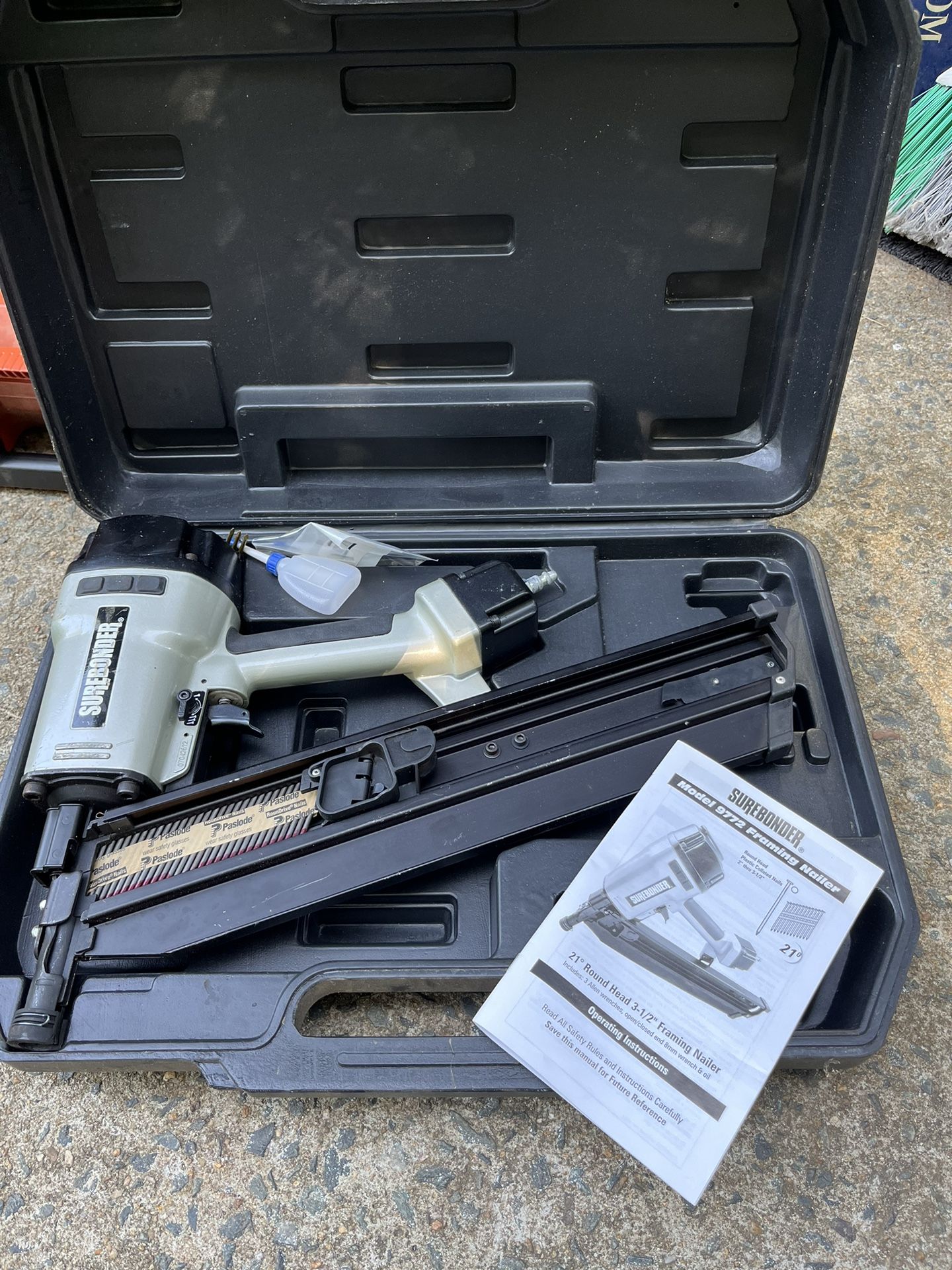 Sure Bonder Air Compressor Framing Nailer
