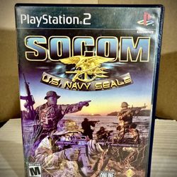 SOCOM U.S. Navy SEALs (PS2) 1ST PRINT Black Label 