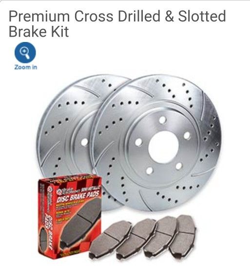 2018 F150 Slotted And Drilled Rear Rotors and Brakes.