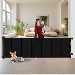 New In Box! Miumoon Retractable (150”x34”) Baby / Dog Gate $40 (#1366)