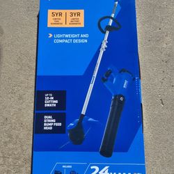 Kobalt 24-volt Cordless Battery String Trimmer and Leaf Blower and 4 Ah (Battery Included)