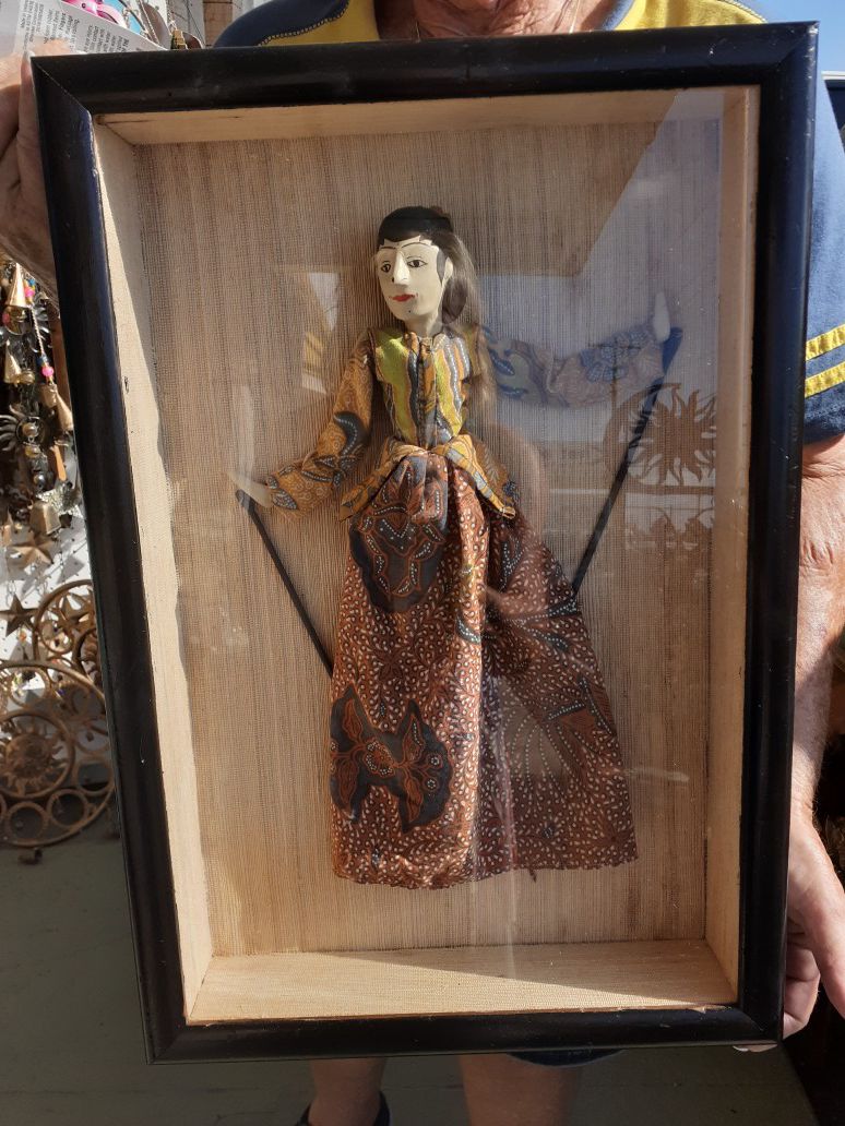 Your choice of either Balinese puppet under glass sold separately for 75 each