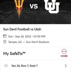 ASU Vs Utah Tickets 
