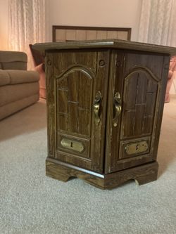 Solid Wood Accent / End Tables w/ Storage (Set of 2)