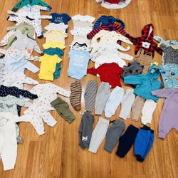 Baby Boy Huge Lot Clothes Fall/Winter 0-3 months 