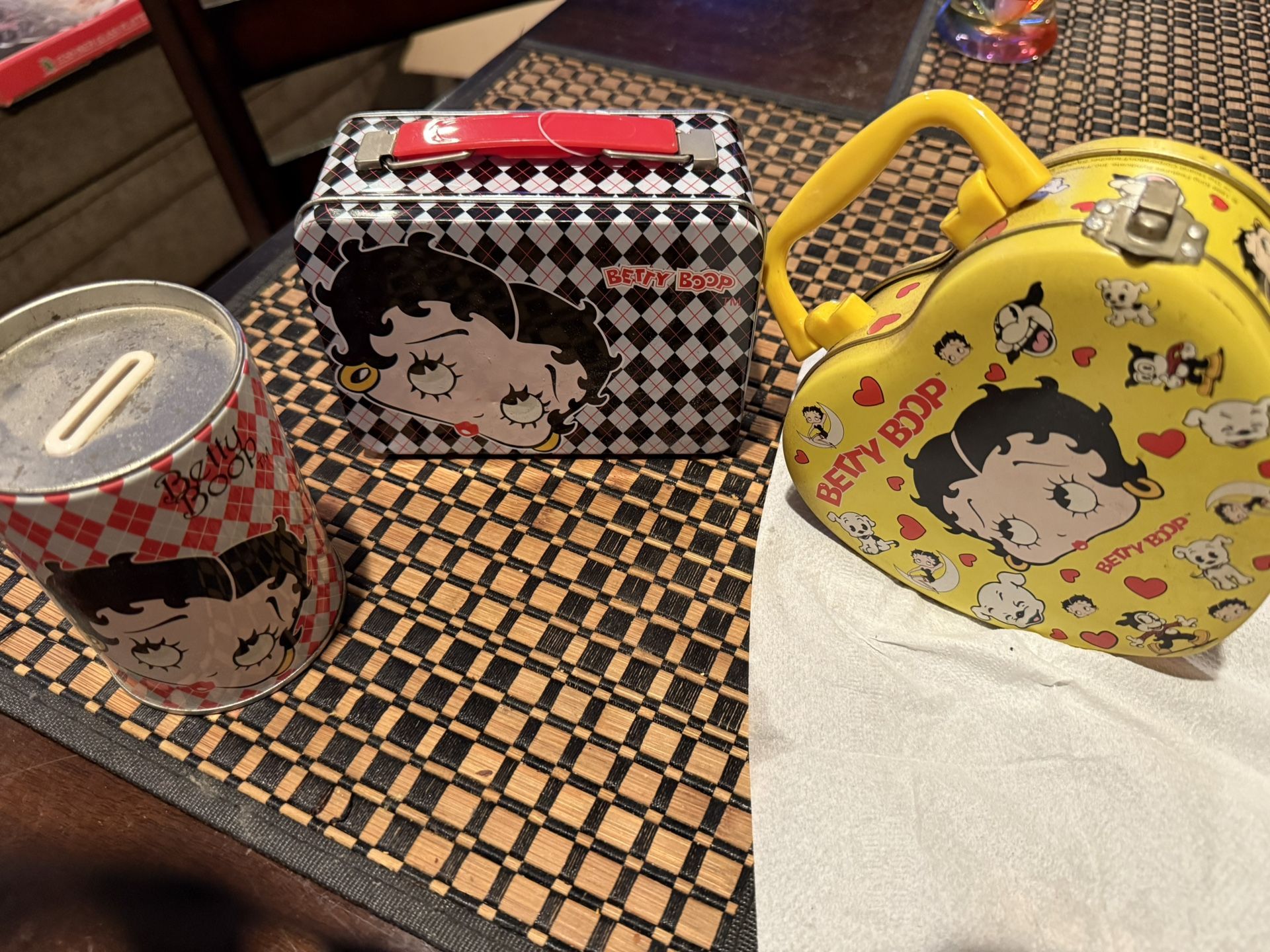 Betty Boop Tin Boxes X 3