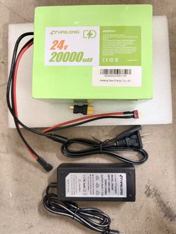 H HAILONG Ebike 24V 20ah scooter Battery Electric Bicycle Battery 5.75*4.75*2.75（066）