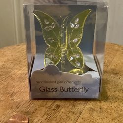 Glass Butterfly Figurine 
