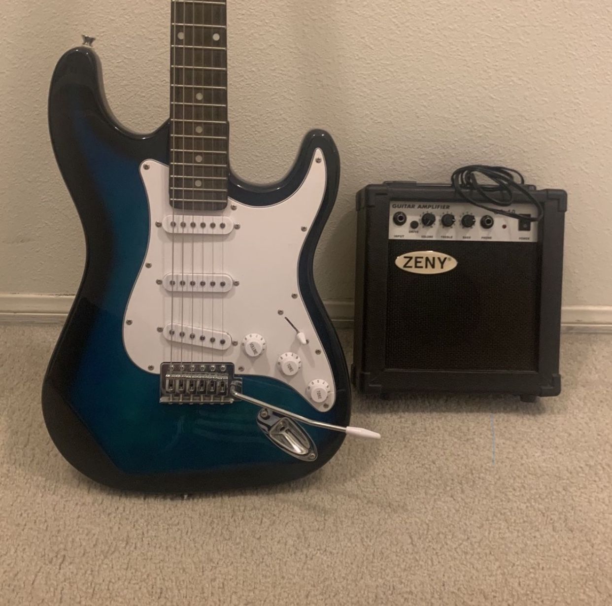 Guitar and amp
