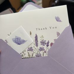 19 Lilac Thank You Cards